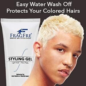 Light Hold Hair Gel Fragrance Free 8 oz - Lightweight Styling Gel for Fine Fragile and Weakened Hairs - Paraben Free Hypoallergenic Sensitive Formula - Vegan Gluten Free Cruelty Free (1 Pack)