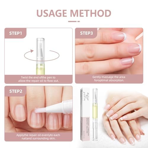 4PCS Cuticle Oil Pen for Nail Care – Nourishing Cuticle Revitalizer with Natural Oils, Hydrating & Quick-Absorbing, Mess-Free Applicator, Perfect for At-Home & Salon Use