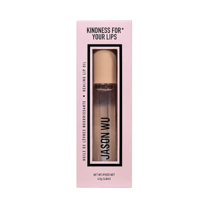 Jason Wu Kindness For Your Lips Lip Oil – 4.8ml – Hydrating, Non-Stick, Antioxidant-Rich Formula – Infused with Vitamin E, Jojoba Oil, Sunflower Oil & Goji Extract – Glossy Finish