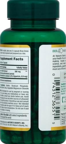 Nature's Bounty St. John’s Wort 300mg 100 Capsules