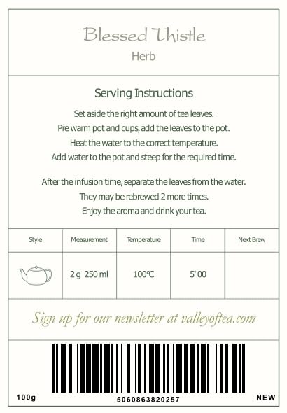 Blessed Thistle Herbal Tea 100g