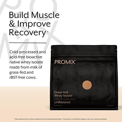 Promix Whey Protein Isolate Powder, Unflavored 5lb Bulk 100% All