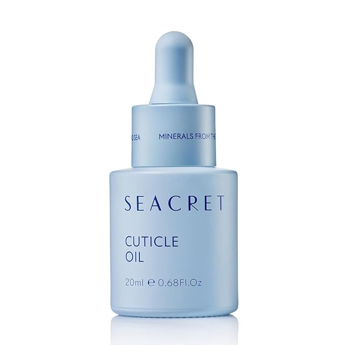 SEACRET CUTICLE OIL: Dead Sea Mineral Nail Care Treatment with Calendula, Argan, Jojoba, Sweet Almond, & Grape Seed Oils, and Vitamin E, Protects and softens All Nail Types, Made in Israel (20ml)