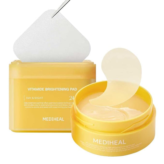Mediheal Vita Glow Set – Vitamin C Brightening Serum & Eye Patches for Radiant Skin, Dark Circles & Dullness
