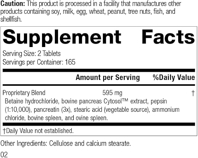 Standard Process Zypan 330 Tablets