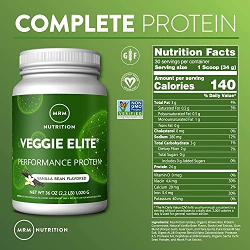 MRM Nutrition Veggie Elite Performance Protein 30 Servings