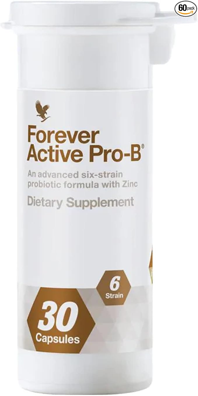 Forever Living - Forever Active Pro-B 8Billion CFU, 6 Synergistic 30 Capsules