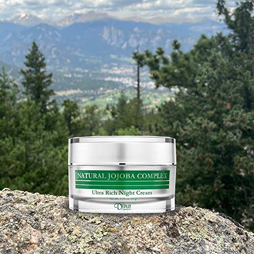 Natural Jojoba Complex Ultra Rich Night Cream Ultra Hydrating Moisturizer for Flakiness Dryness 1.75 oz/50 g