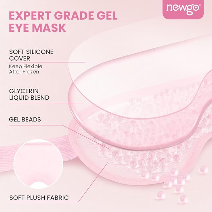 NEWGO Bundle of Reusable Ice Eye Mask for Dry Eyes