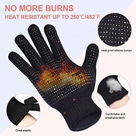 Heat‑Resistant Gloves–Silicone‑Grip Protection for Hair Styling, Curling & Flat Iron, Heat Press, Sublimation–Universal Fit