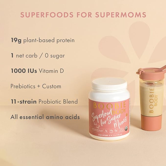 Boobie Body Superfood Protein Shake (21oz, 1 1 Tub)