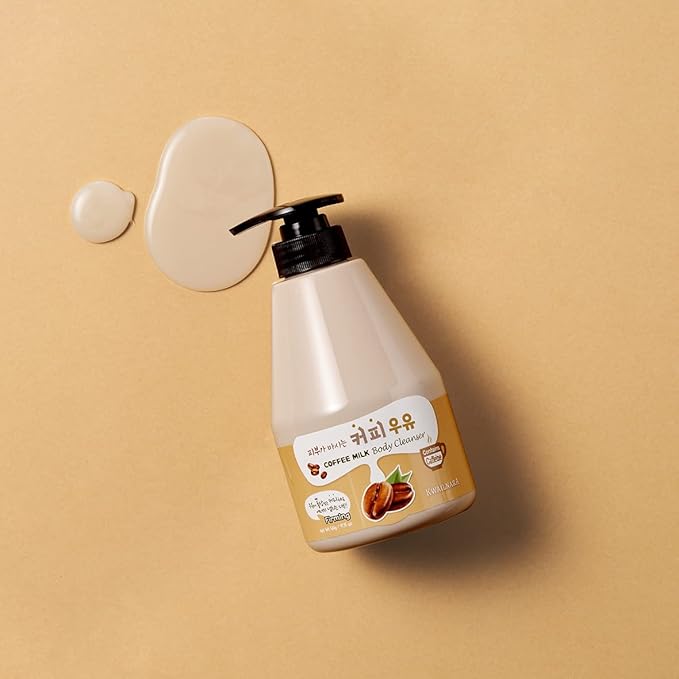 WELCOS Kwailnara Coffee Milk Body Lotion & Body Wash Set – Moisturizing & Energizing Korean Skincare Bundle with Coffee Extract, 560g / 19.75oz Each