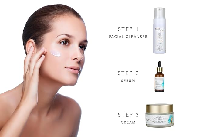 Marine Collagen Facial Serum with Algae & Hyaluronic Acid - Improves Firmness on the Skin, Helps Reducing Expression Lines & Provides Deep Hydration - 30 ml