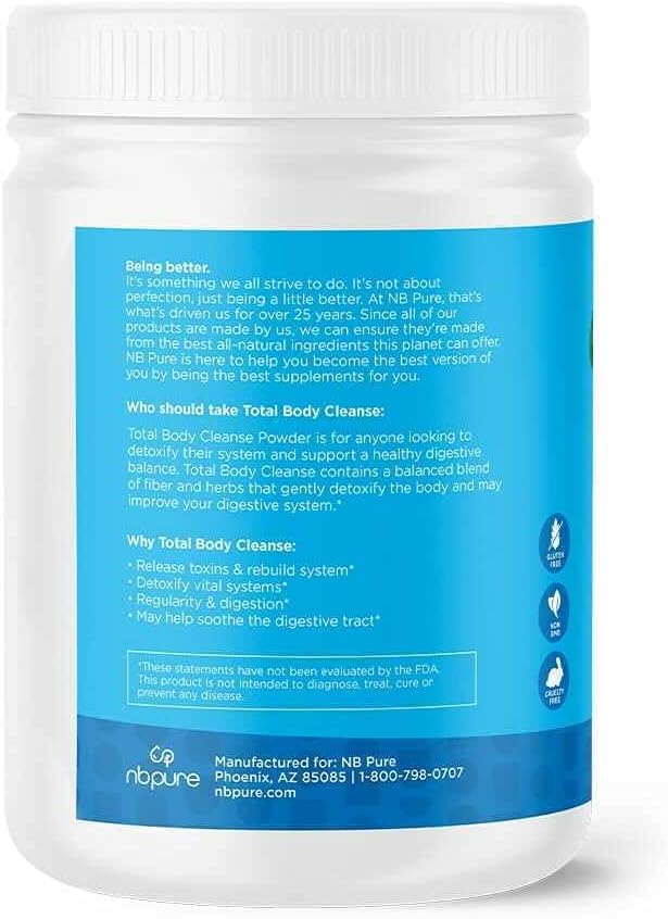 Aerobic Life nbpure Total Body Cleanse Powder Supplement, 352 Grams