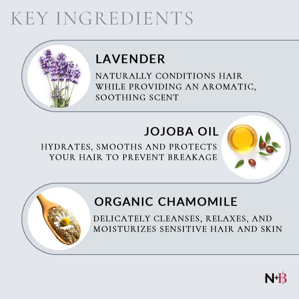 Nicole + Brizee N+B Tearless Collection | Gentle Tear Free Formula | Safe for ALL Ages | Certified Organic Ingredients | USA Made (Shampoo)