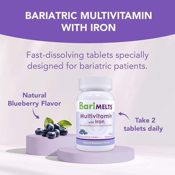 BariMelts Bariatric Multivitamin with Iron 1 Month (60 Fast-Dissolving