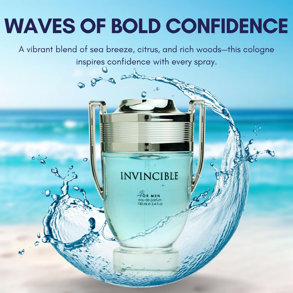Perfume for Men – INSPIRED by A WORLD RENOWNED MEN’S PERFUME - Grapefruit, Cool Ocean Breeze, Jasmine, Patchouli – Fresh, Aquatic, Bold, Long-Lasting Eau De Parfum 100ml (3.4 fl oz)