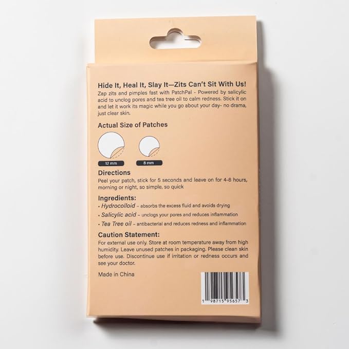 Pimple Patch, Acne Spot Treatment and Cover - Hydrocolloid Patch Salicylic Acid Acne Patch for Face, Blemish Patch, Zits, Breakouts Spot Treatment for Skin Facial Sticker 2 Sizes (72 Count)