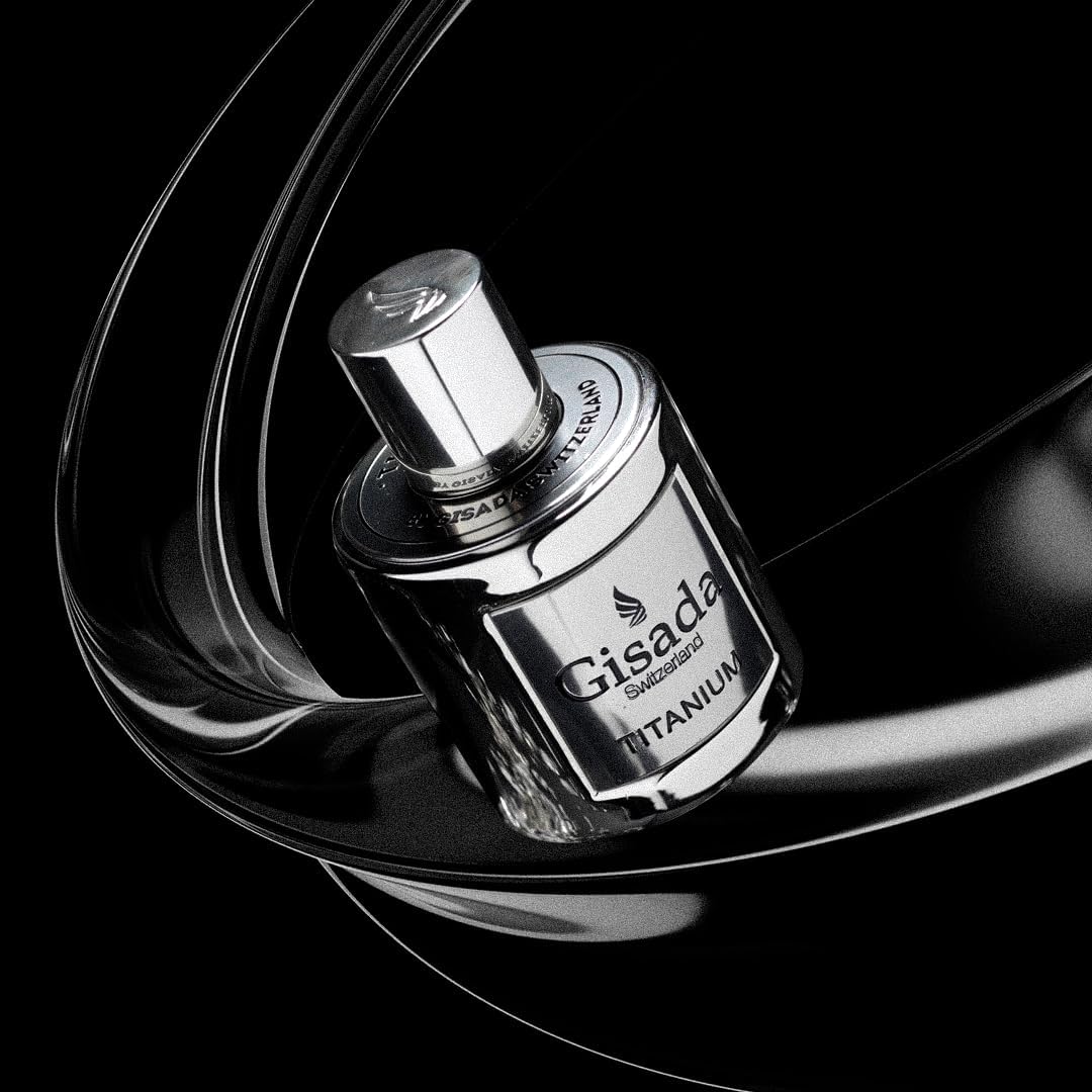 Gisada Switzerland - Titanium | Eau de Parfum for Men | 3.3 fl oz (100ml) | Spicy, Amber, Warm, and Woody Notes | Long-Lasting Scent | Perfume & Cologne