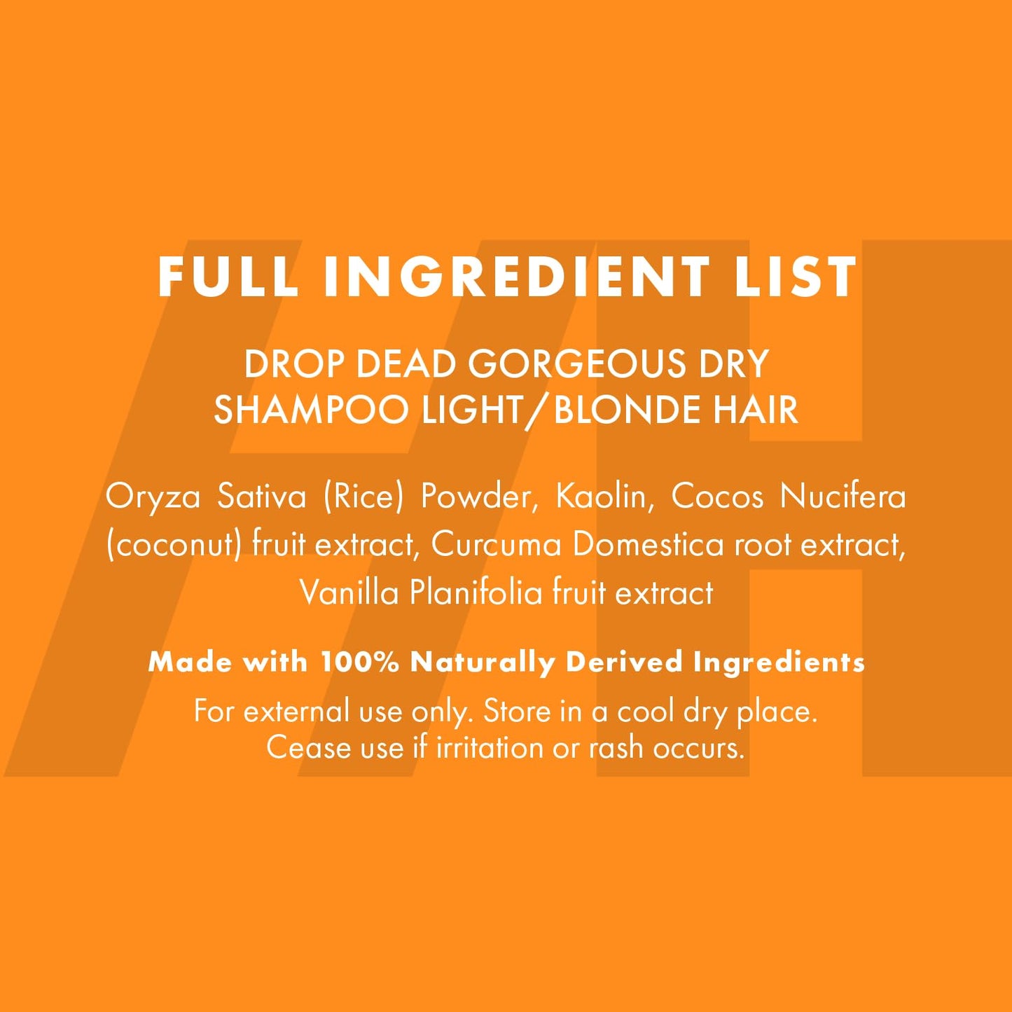 Handmade Heroes Non Aerosol Dry Shampoo Volume Powder 1.8oz, 100% Natural & Vegan For Light and Blonde Hair (2 pc set)