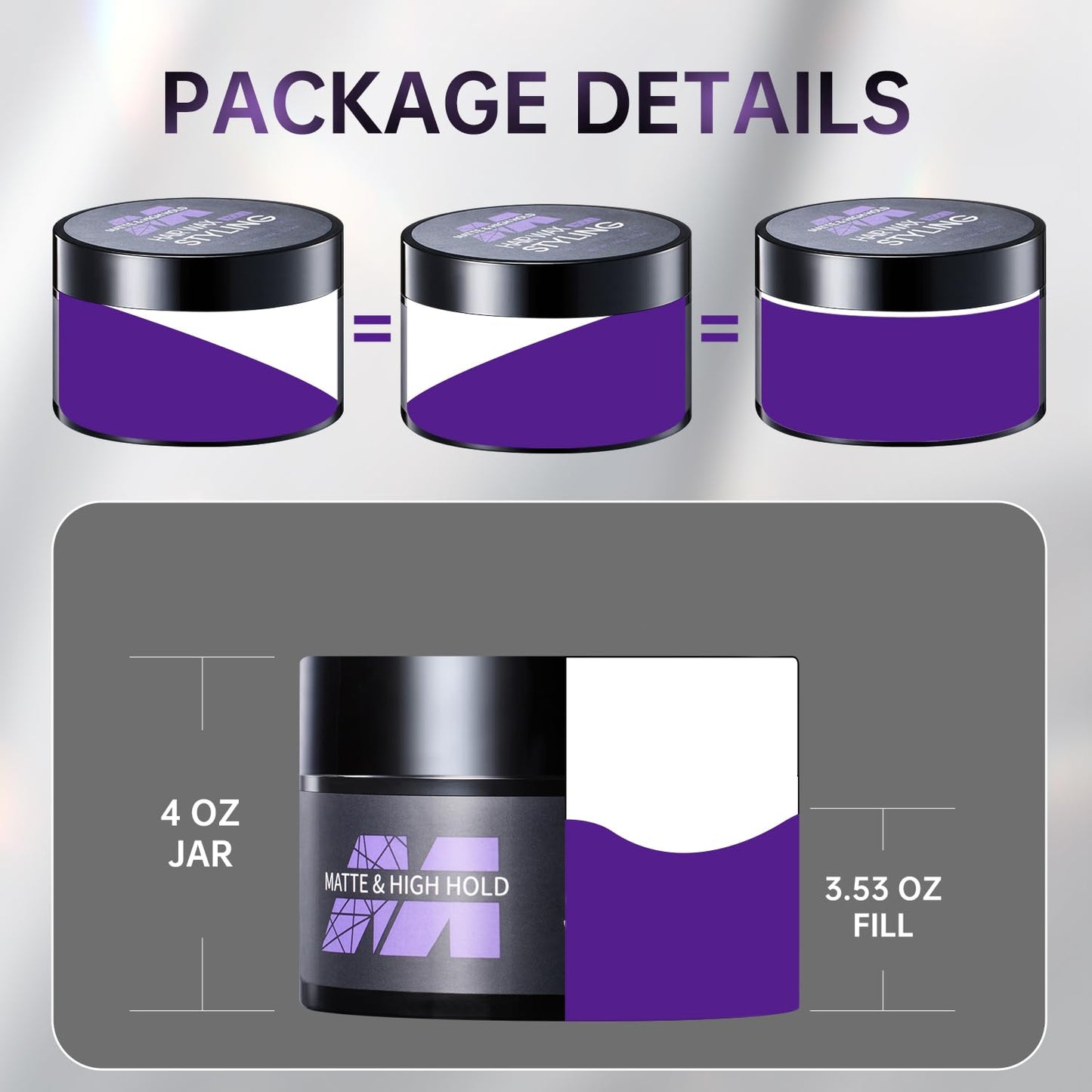 BOLI Hair Styling Wax for Men, All Day Strong Hold Gel, Texturizing & Matte Finish, Styling Pomade for Medium, Thick, Straight, or Wavy Hair (100g)