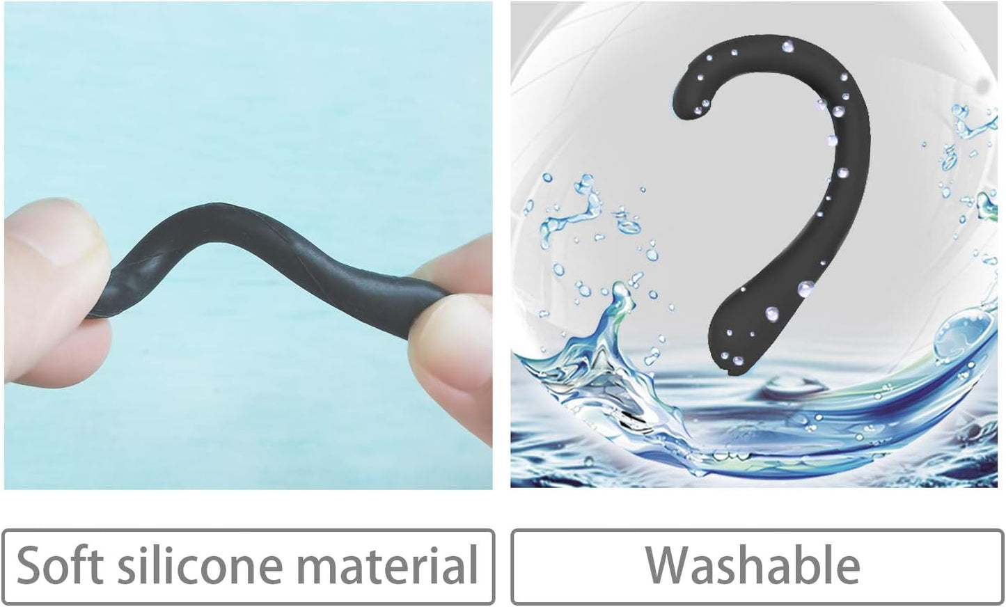 Ear Protectors Anti-Slip Silicone Soft Earloop Relieve Ear Discomfort Silicone Earmuffs