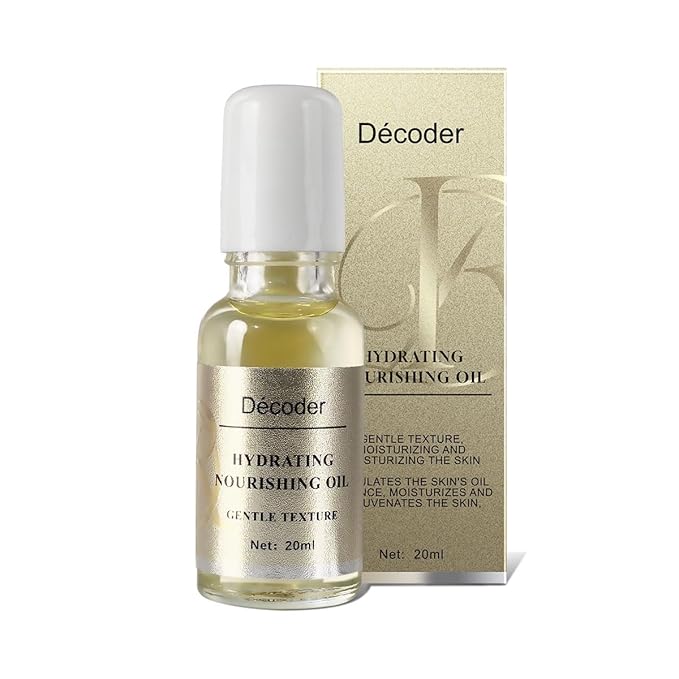 Decoder Beauty Hydration and Sensitivity Care Eye Serum Oil, Eye Skin Care Essence Oil, Under Eye Cream, with Jojoba Oil, Squalane and Rice Germ Oil - Soothing Eye Care for Dry and Sensitive Skin