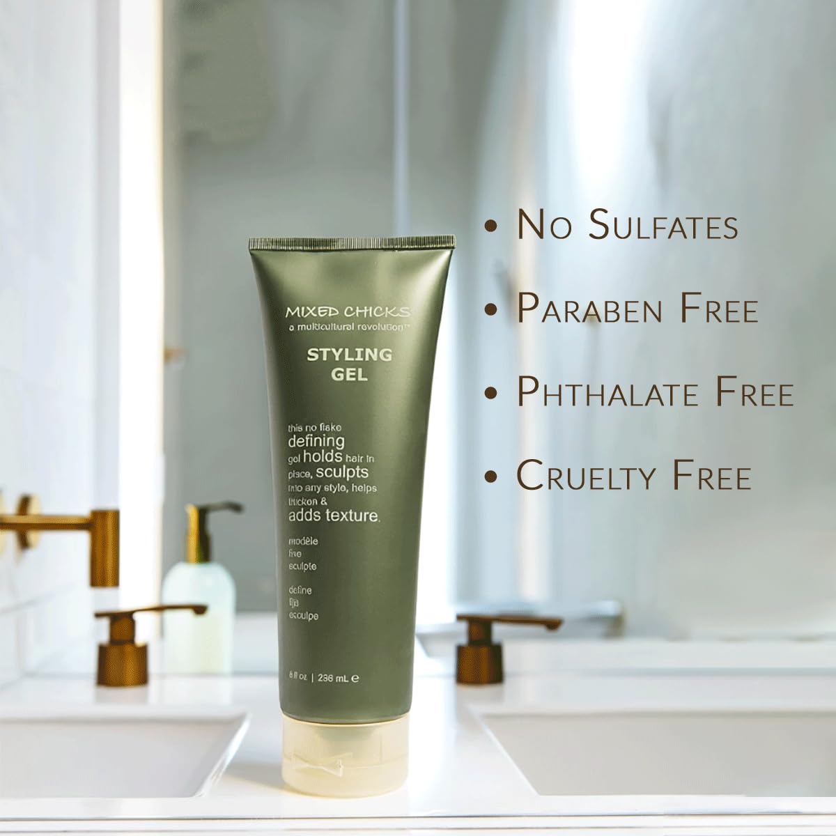 Mixed Chicks Styling Gel - Thickening and Texturizing Definer, 8 fl. oz.