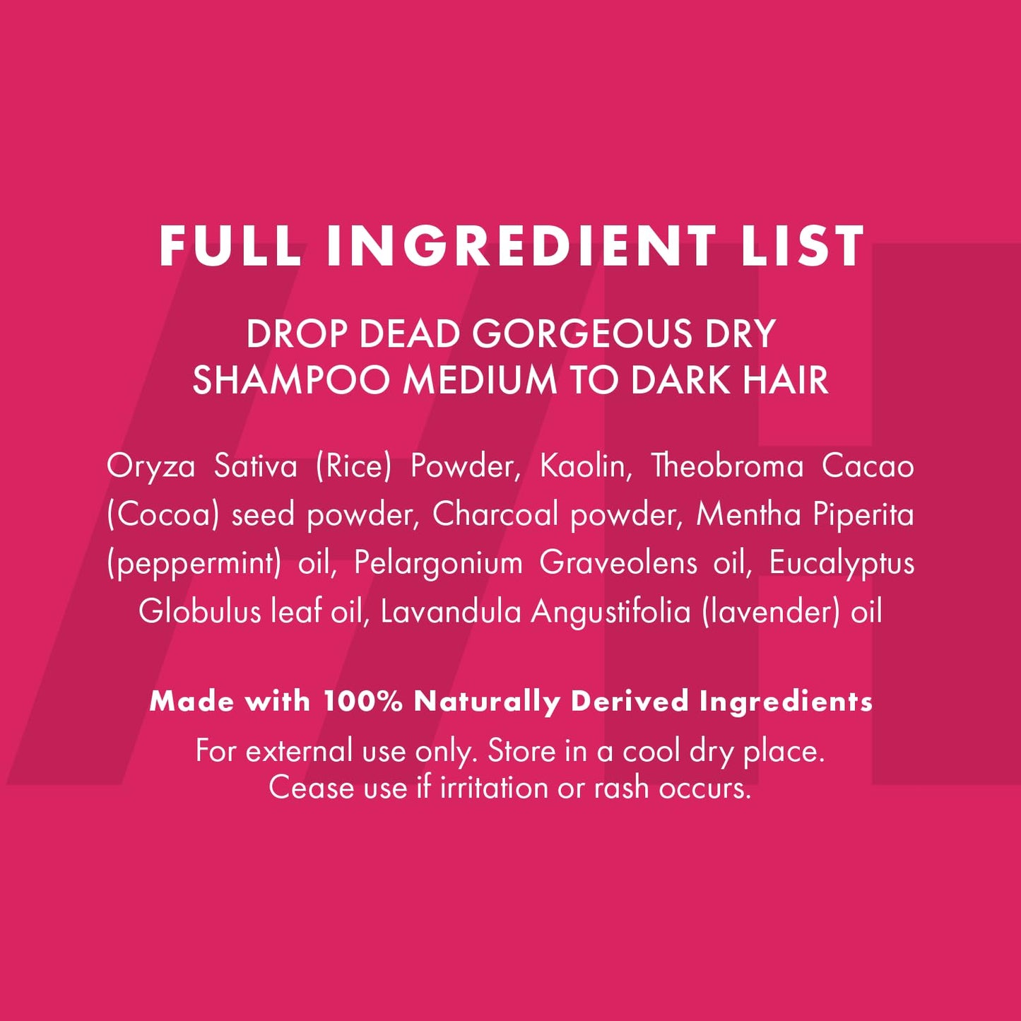 Handmade Heroes Non Aerosol Dry Shampoo Volume Powder 1.8oz, 100% Natural & Vegan For Dark Hair & Brunette Hair (2 pc set)