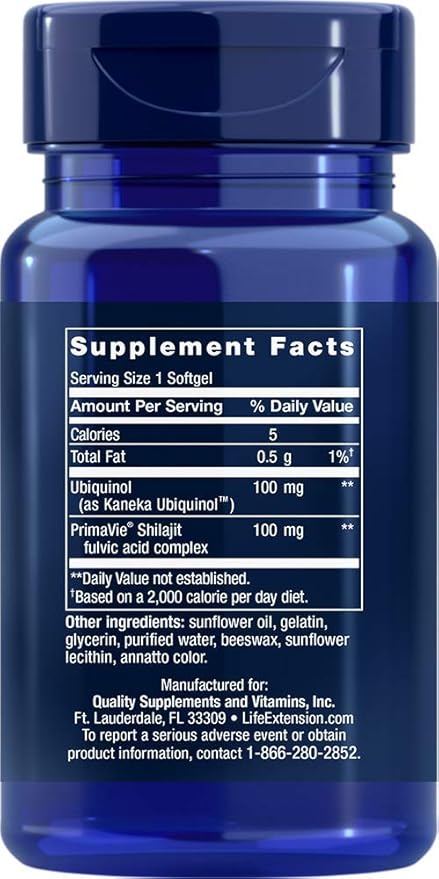 Super Ubiquinol CoQ10 with Enhanced Mitochondrial Support 100mg 60 Softgels (Pack of 2)