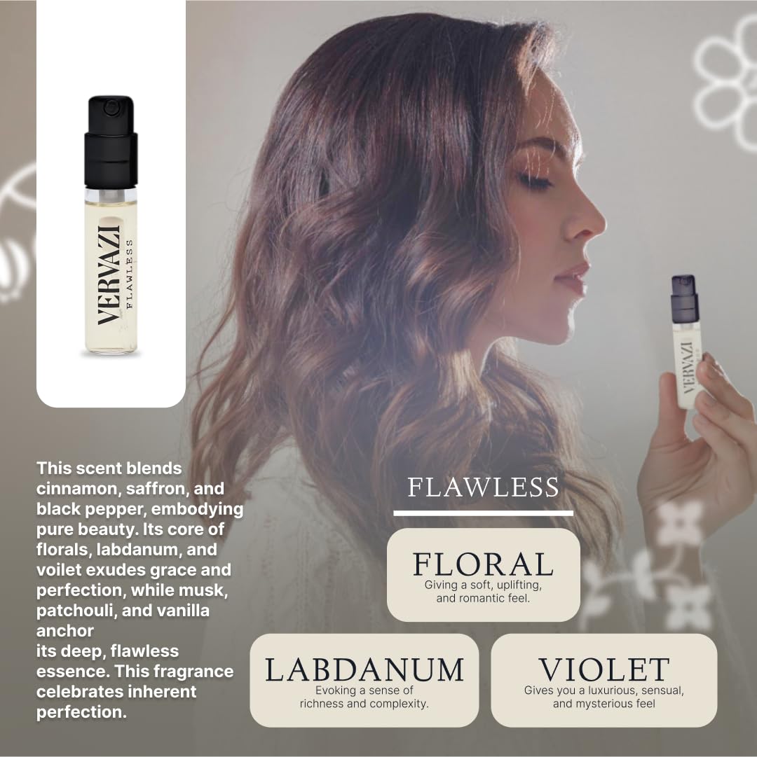 Discovery Trio Pack Eau de Parfum Set – 3 x 2ml Luxurious Fragrances for Men & Women, Includes Truth, Radiance, and Flawless, 22% Concentration, 8+ Hour Longevity, Day & Night Wear