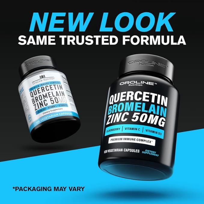 Quercetin 500mg Supplement with Sambucus Elderberry, 50mg, & D3 5000 5000 IU 6 in 1 Black