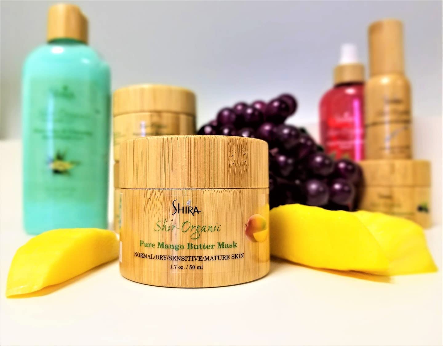 Shira Shir-Organic Pure Mango Butter Facial MaskImproves Skin Textures Leaves Skin Hydrated & Radiant Best for NormalSuits on Dry to Mature & Sensitive Skin Types (50ML)