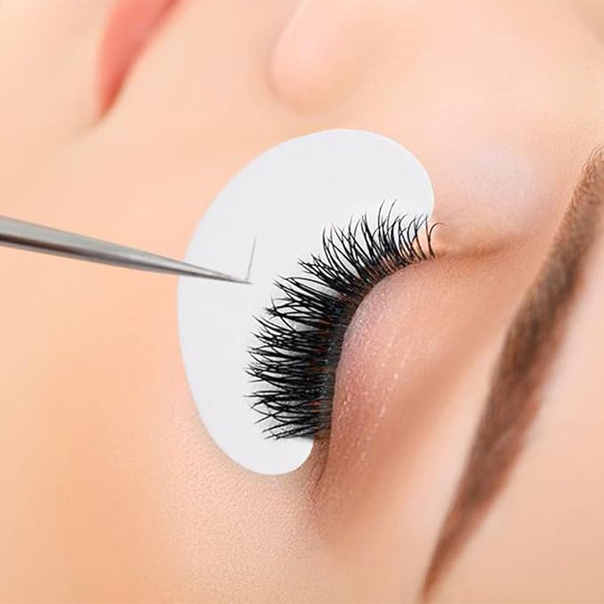 VEYES INC 50 Pairs Pink Hydrogel Eye Patch Eyelash Extension Natural Lint Free Under Eye Gel Pads Lash Extension Supplies & Beauty Tools