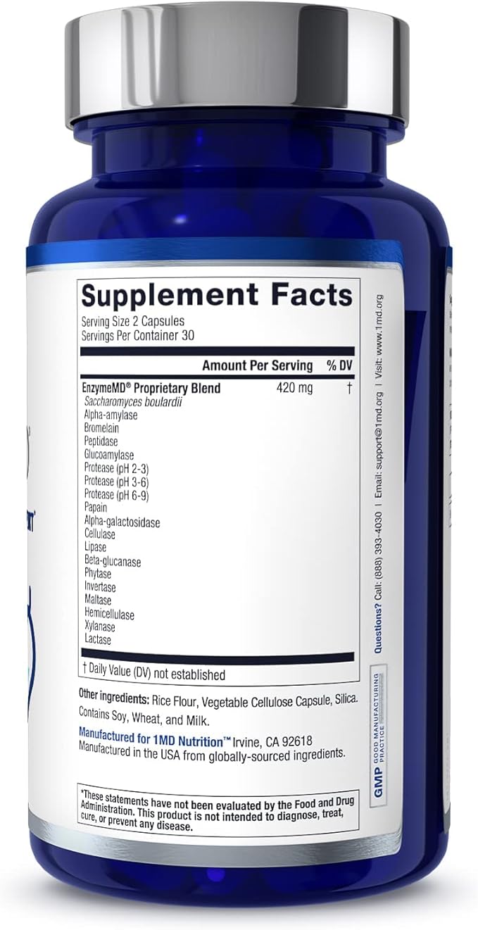 1MD Nutrition EnzymeMD 18 Plant-Based 60 Capsules