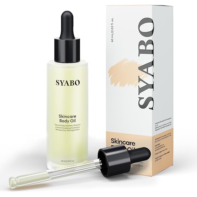 Skincare Body Oil, Moisturizer Hydrating Body Oil, Vitamin E and Jojoba Oils for Women Men Nourishing After Shower & Bath Oil, 2 FL OZ, All Skin Types