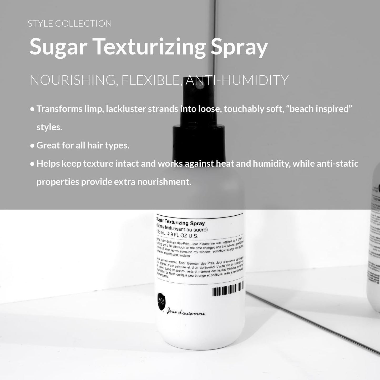 Number 4 Sugar Texture Spray for Hair, Wavy Hair Products, Texturizing Spray, 4.9 oz