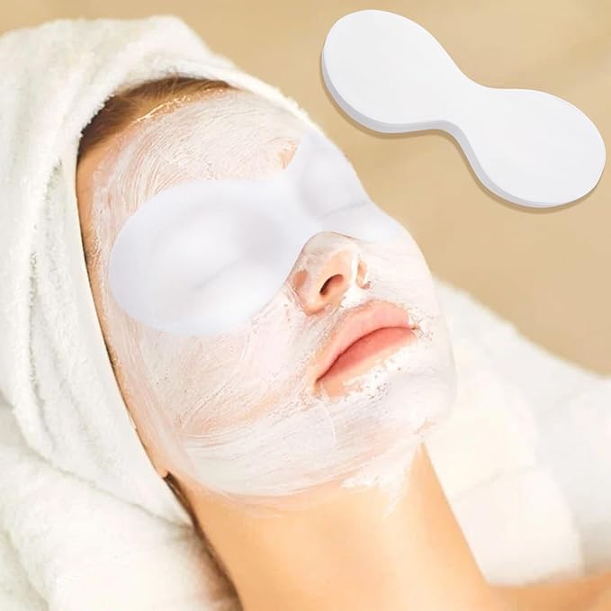 50 Sheets Disposable Eye Care Mask, Non-Woven Cotton Eye Pads for DIY Skincare, Clear Eye Mask Paper Beauty Sheets for Beauty Salon & Home Spa Use