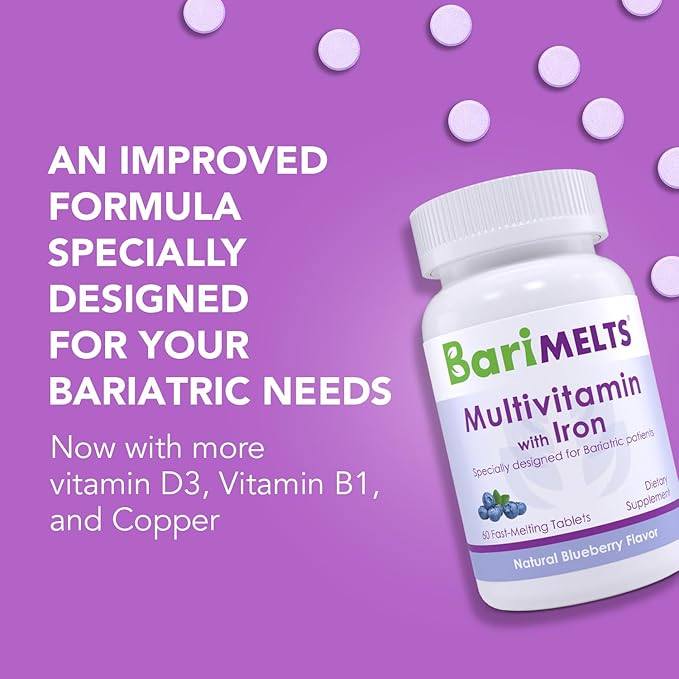 BariMelts Bariatric Multivitamin with Iron 1 Month (60 Fast-Dissolving