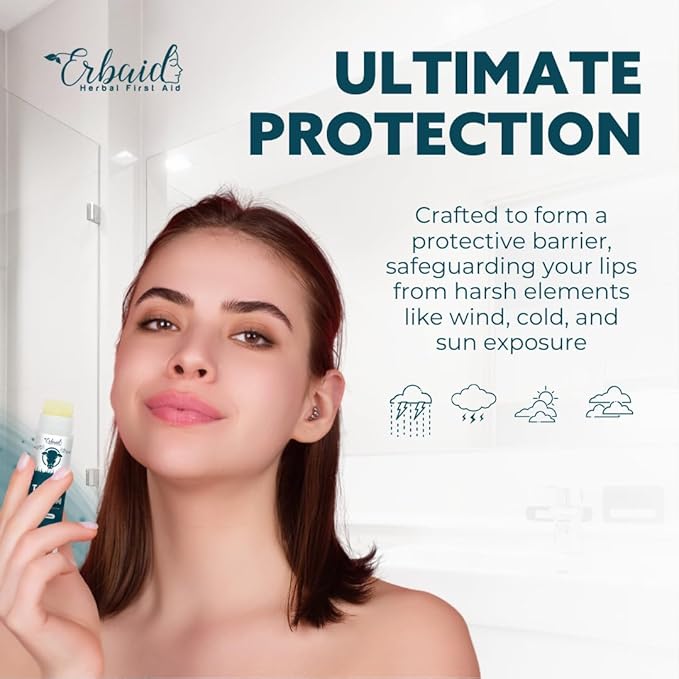 Beef Tallow Lip Balm – Natural Tallow Beeswax Chapstick – Hydrating Moisturizer Grass Fed Bison Tallow Balm Lip Care – Soothes Chapped, Dry Lips, Sensitive Skin – Long Lasting & Vitamin Rich USA-Made