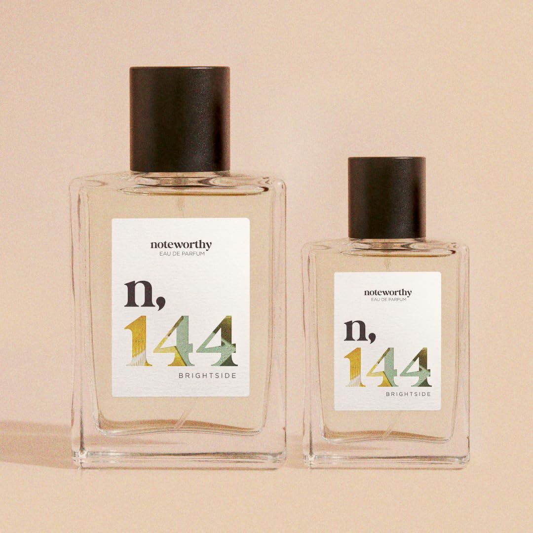 Noteworthy n,144 Brightside Eau De Parfum – Citrus, Vanilla | Sophisticated, Warm Fragrance for Any Occasion | Long-lasting Unisex Perfume for Women & Men (100ml)