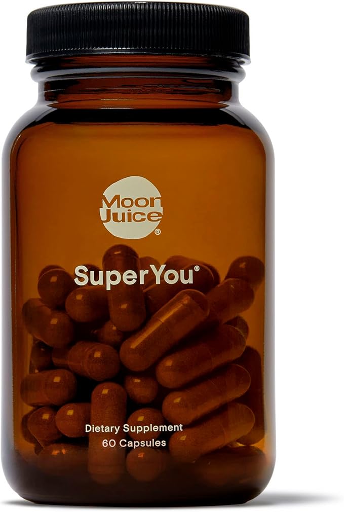 Moon Juice SuperYou Natural Calming Supplement 250mg Ashwagandha, 150mg Rhodiola, 450mg Shatavari 150mg Amla (60 Capsules)