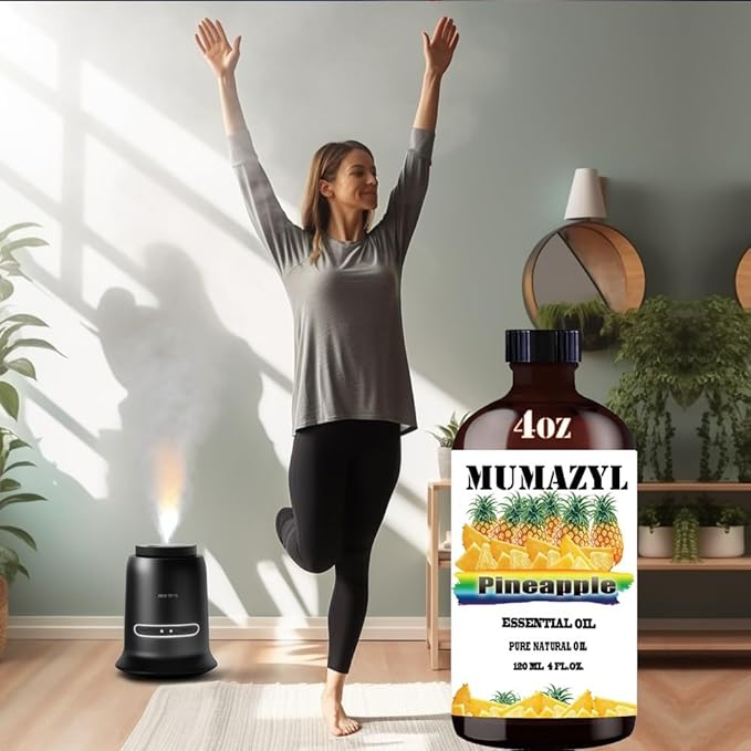 Pineapple Essential Oil, Pineapple Oil 4 Fl Oz 120ML for Diffuser Humidifier Yoga Cleaning DIY Candle Soap Making Essential Oils