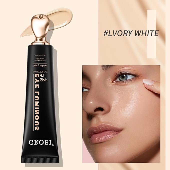 Luminous Eye Corrector Spf 41,Under Eye Corrector For Dark Circles,Undereye Sunscreen & Concealer, Hydrating Serum, Anti Aging Tinted E ye Cream with Peach Undertone (Mix, 40ml)