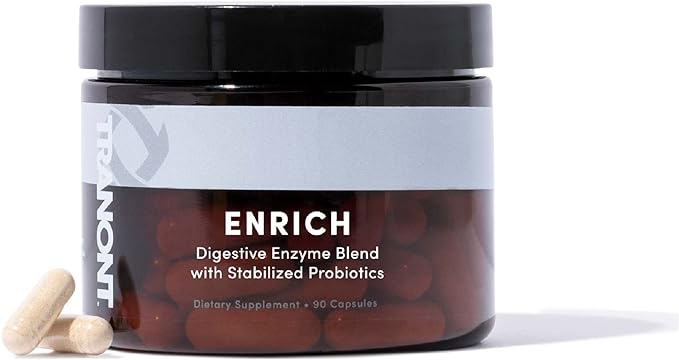 Tranont Enrich Digestive Enzymes & Probiotic Blend-90 Capsules