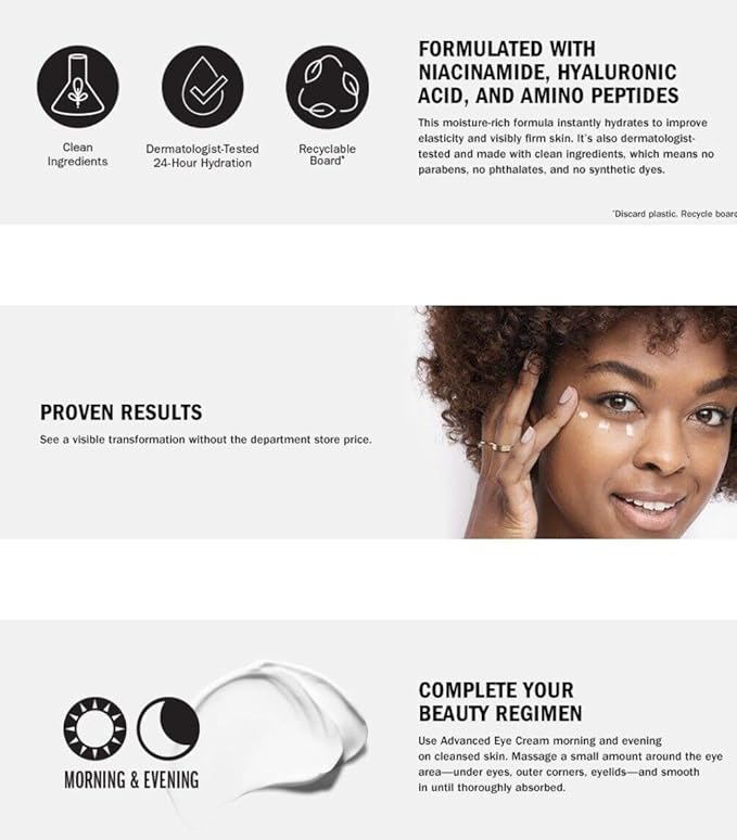 Olay Advanced Eye Cream, 0.5 oz (Pack of 2) (1.0oz)