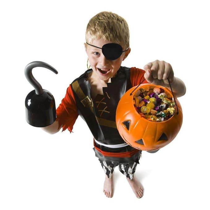 SUWOW Eye Patches Pirate Mask Eyepatch for Lazy Eye Black Eye Patch for Glasses Medical Eye Patches for Adults Kids Children for Halloween Christmas Cosplay Pirate Theme Costume