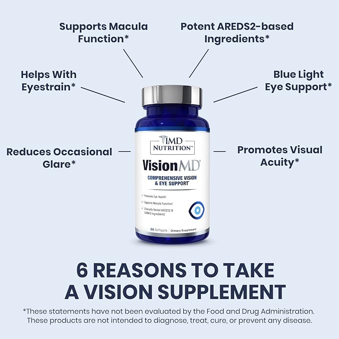 1MD Nutrition VisionMD Eye Vitamin CARMIS 60 Softgels (2-Pack)