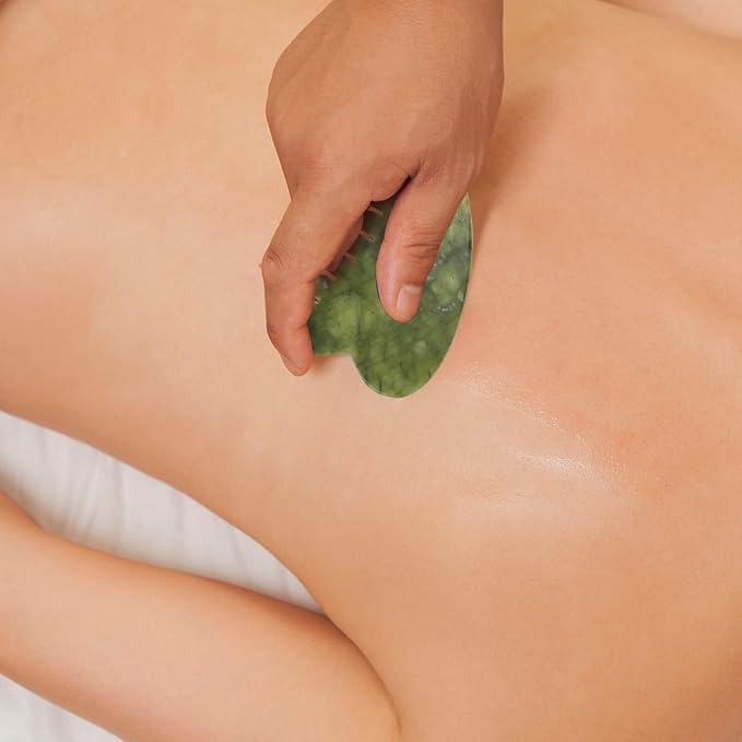 Healifty Jade Massage Comb, 4 Styles Gua Sha Comb for Head Caring, Facial Gua Sha Tool, Scraping Massage Tool for Full Body Relaxing