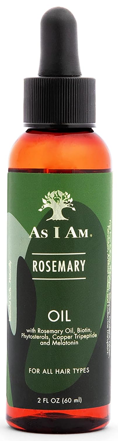 As I Am Rosemary Oil - 2 oz - Hair Density Serum - with Biotin & Saw Palmetto